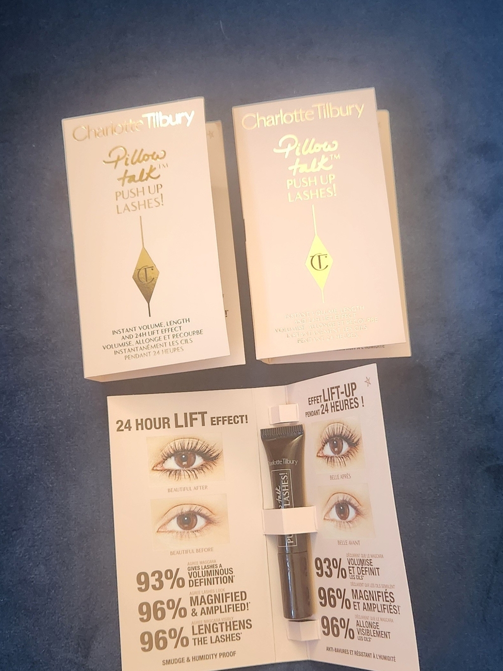 NWT Charlotte Tilbury Pillow Talk Push Up Lashes Mascara 3x Set